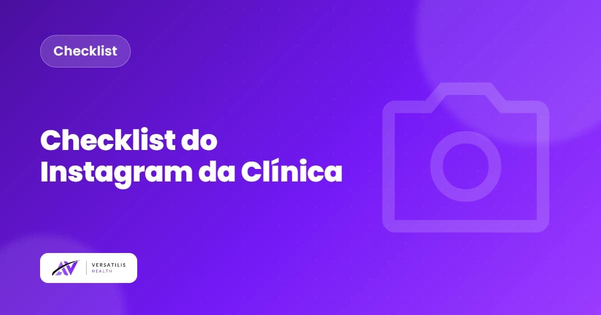 Checklist do Instagram da clínica