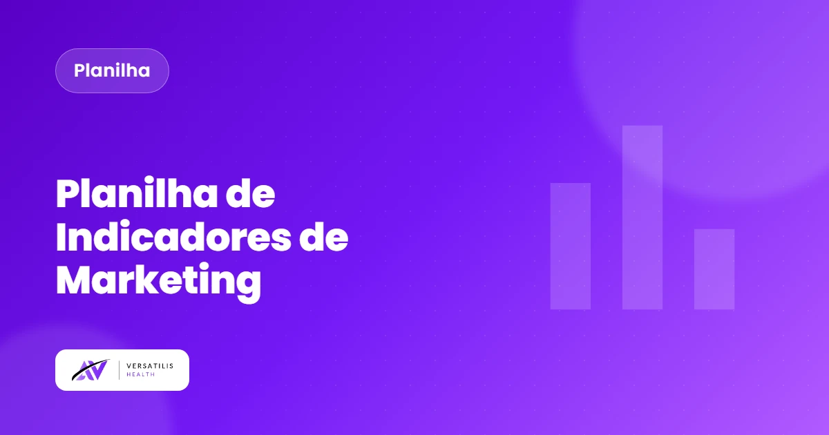 Planilha de indicadores de marketing